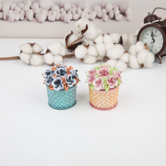 Warm Sun Flower Basket Jewelry Box