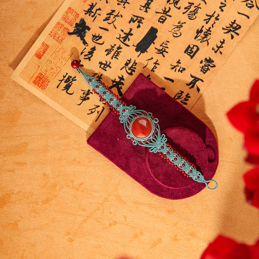 Dreamy Crimson Jade Bracelet