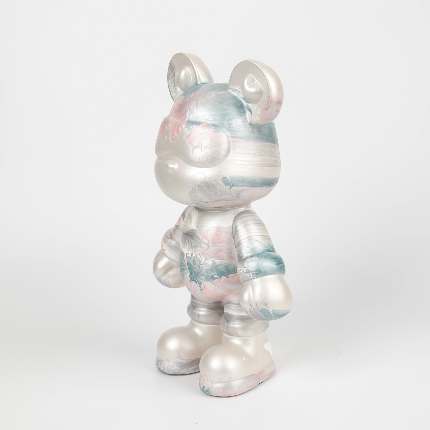 Pearl Sheen Floral Shadow Bear