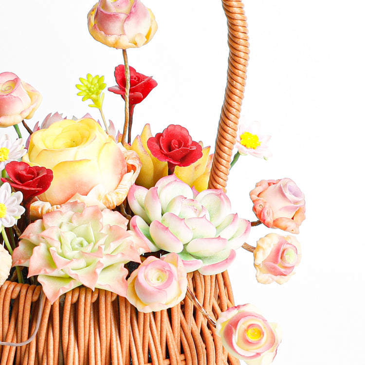 Handmade clay Succulent E01 - Handcrafted  image 4 - clay succulent