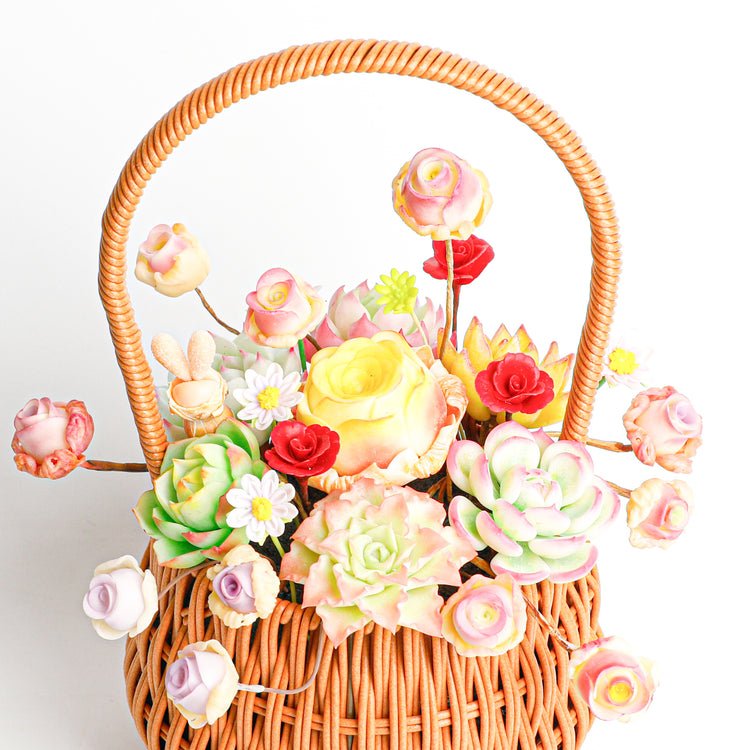 Handmade clay Succulent E01 - Handmade  by Galagaga Studio - clay succulent