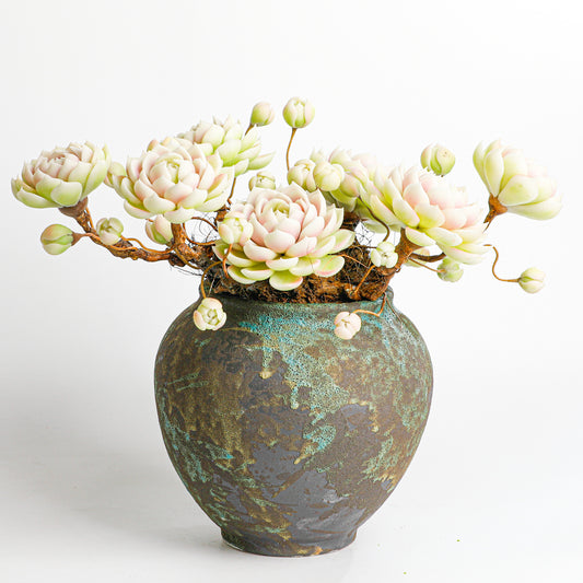 Handmade clay Succulent E013 - Handmade  by Galagaga Studio - clay succulent