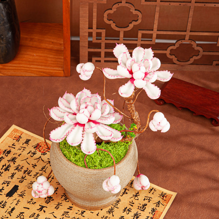 Artificial Succulent Bonsai Arrangement B019 – detail view 5