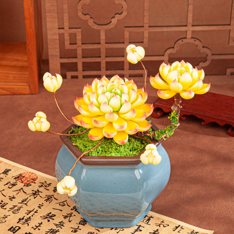 Artificial Succulent Bonsai Arrangement B013