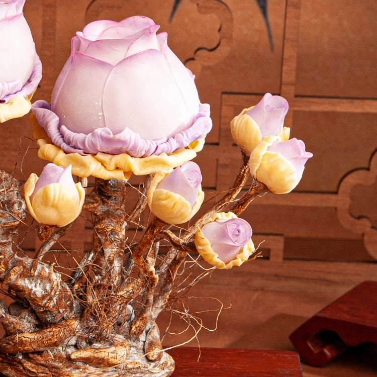 Handmade Clay Succulent Plant Sculpture W008-3