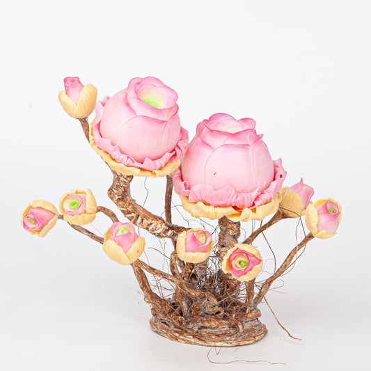 Handmade Clay Succulent Plant Sculpture W008-2