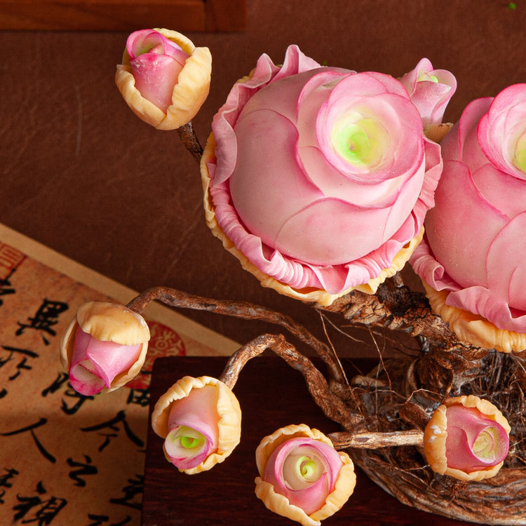 Handmade Clay Succulent Plant Sculpture W008-2