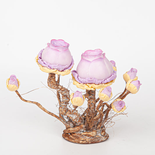 Handmade Clay Succulent Plant Sculpture W008-3
