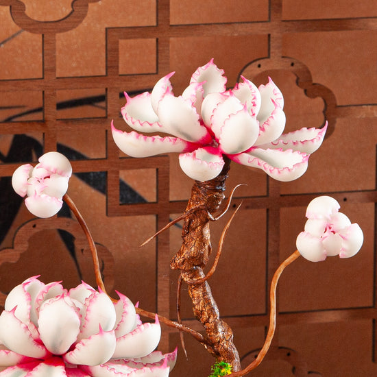 Artificial Succulent Bonsai Arrangement B019 – detail view 4
