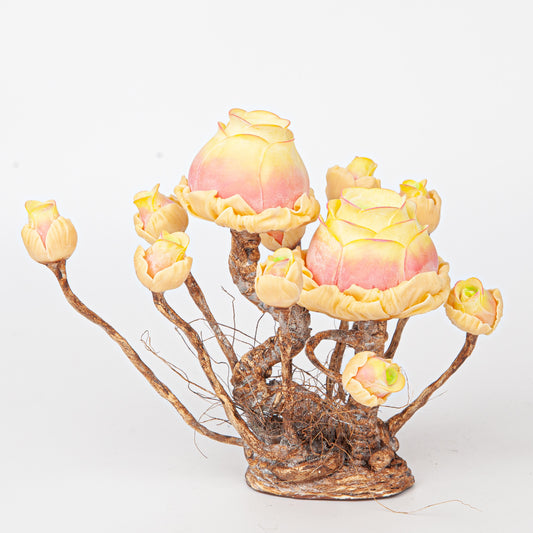 Handmade Clay Succulent Plant Sculpture W008-1