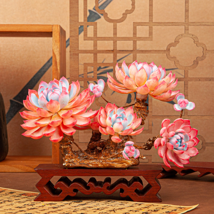 Handmade Clay Succulent Plant W004