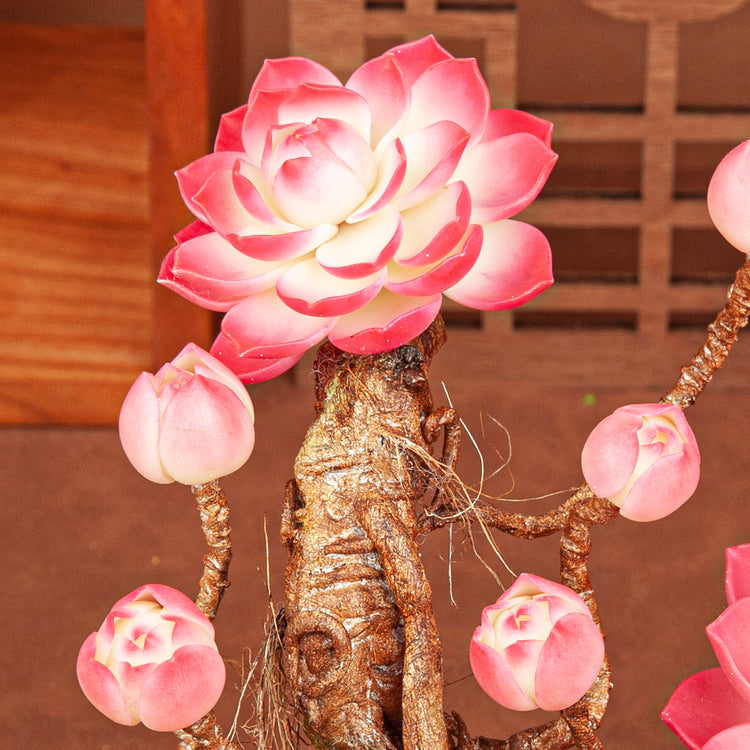 Handmade Clay Succulent Plant Sculpture W007