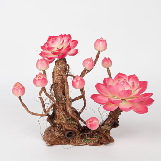 Handmade Clay Succulent Plant Sculpture W007