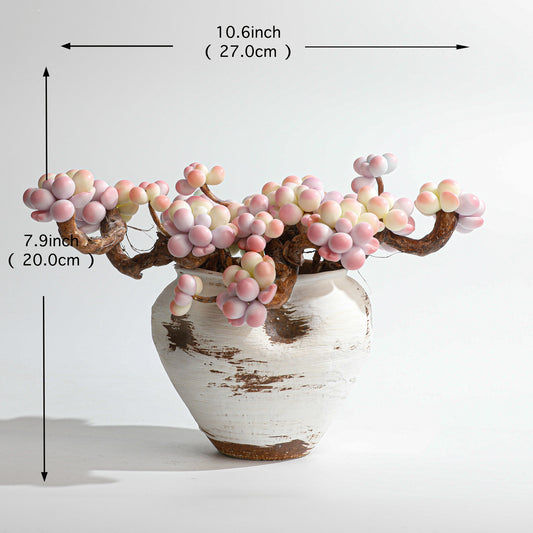 Handmade clay Succulent E04 - Detail view of handmade  - clay succulent