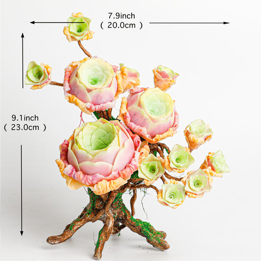 Handmade clay Succulent E009 - Handmade  by Galagaga Studio - clay succulent