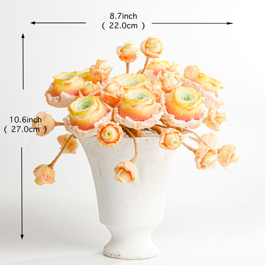 Handmade clay Succulent E006 - Detail view of handmade  - clay succulent